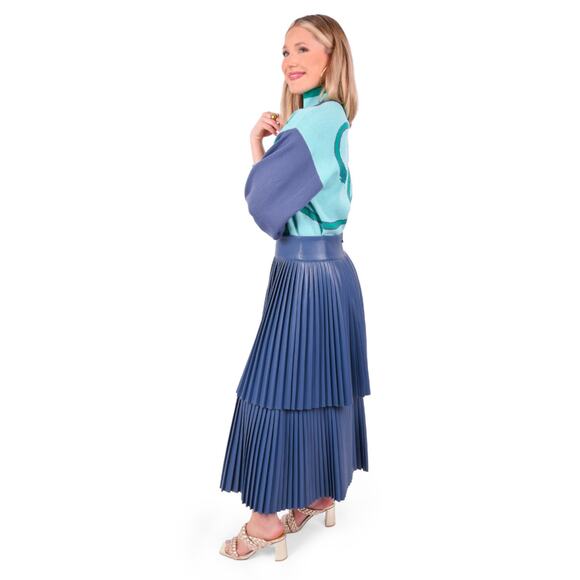 EMILY MCCARTHY Chloe Skirt - Vintage Indigo NWT size xl - Picture 1 of 12